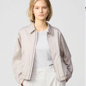 Uniqlo Zip Up Short Blouson Jacket in Beige
